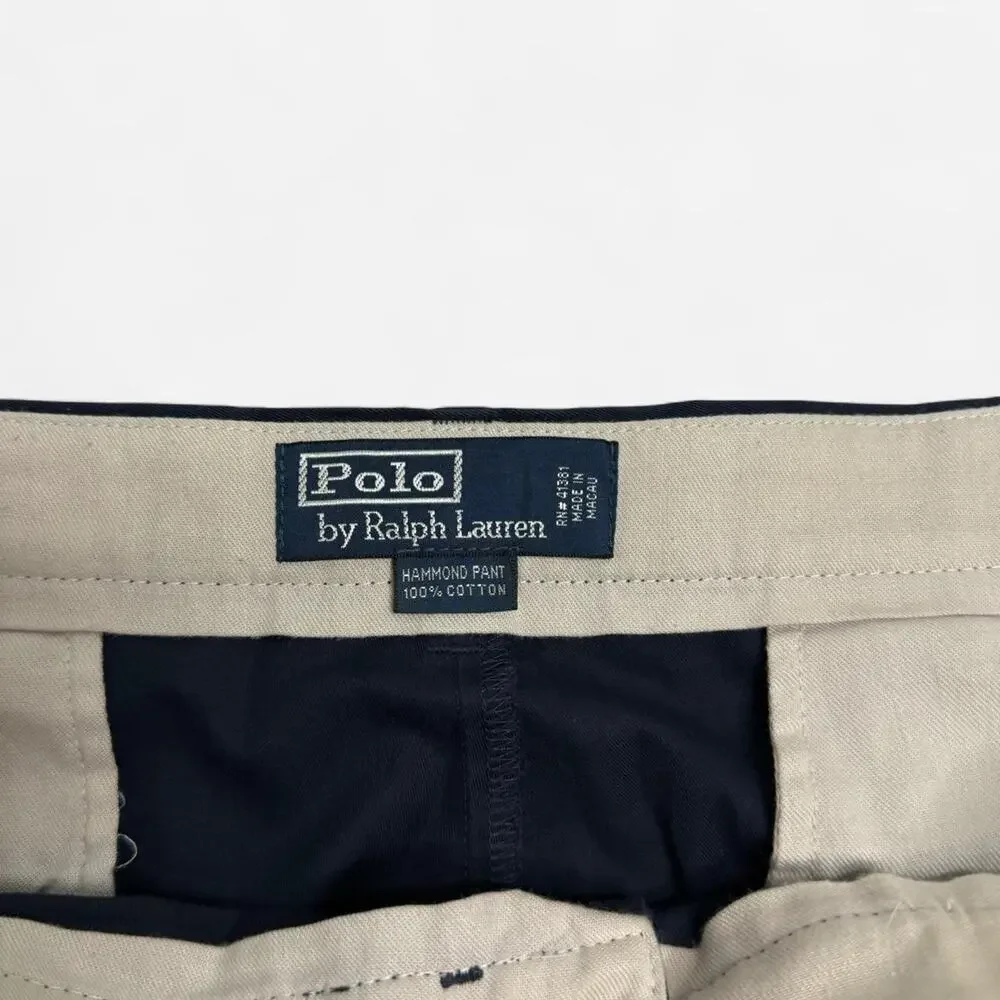 Polo Ralph Lauren Navy Dress Pants Pleated Classic Fit 38x32 Mens